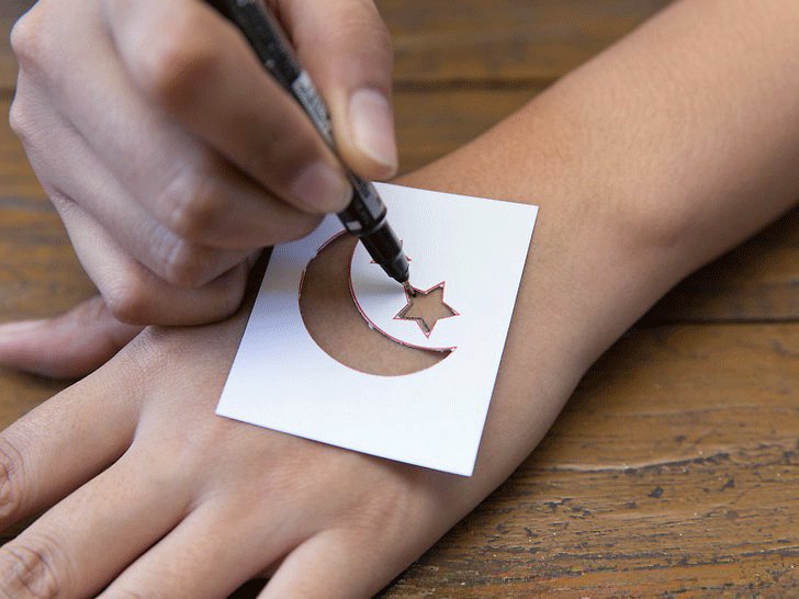 temporary tattoo, transfer tattoo, how to make temporary tattoo with nail polish