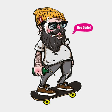переводная татуировка hey dude!
