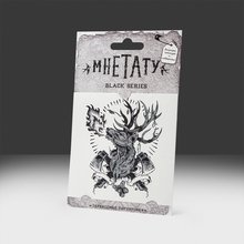 Тату наклейка "Брутальный Олень"