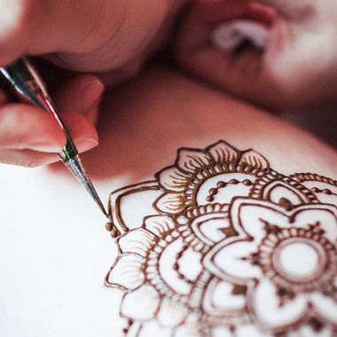 переводное тату хной