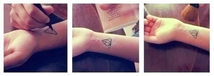 transfer tattoos, temporary tattoos, pencil tattoos