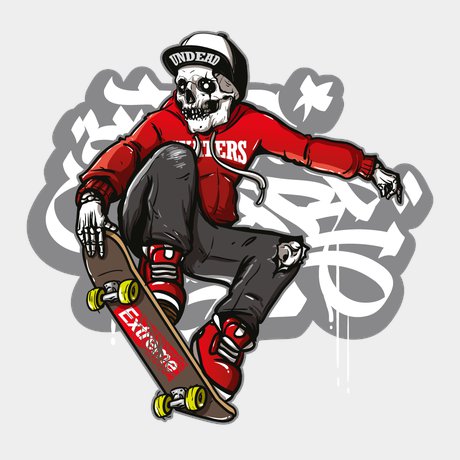 переводная татуировка skater-boy