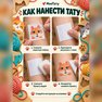přenosné tetování hebké kočky