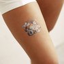 tatuaggio temporaneo capricorno zodiacale