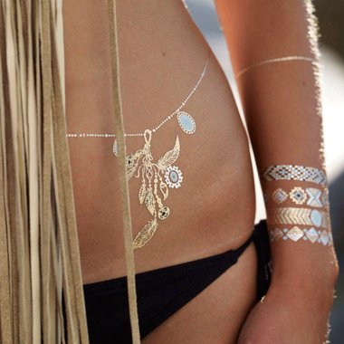 gold flash tattoos
