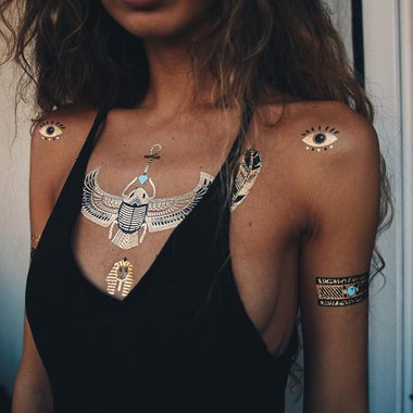 gold flash tattoos