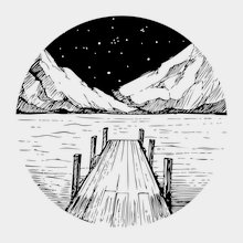 Переводная татуировка Морозная пристань