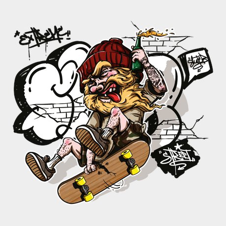 переводная татуировка skateholik
