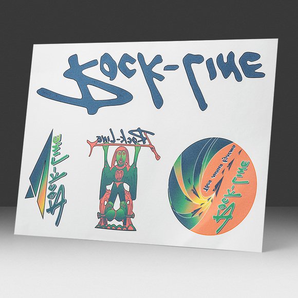 Лист переводных тату с несколькими рисунками фестиваля Rock-Line