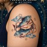 přenosné tetování astrologické ryby
